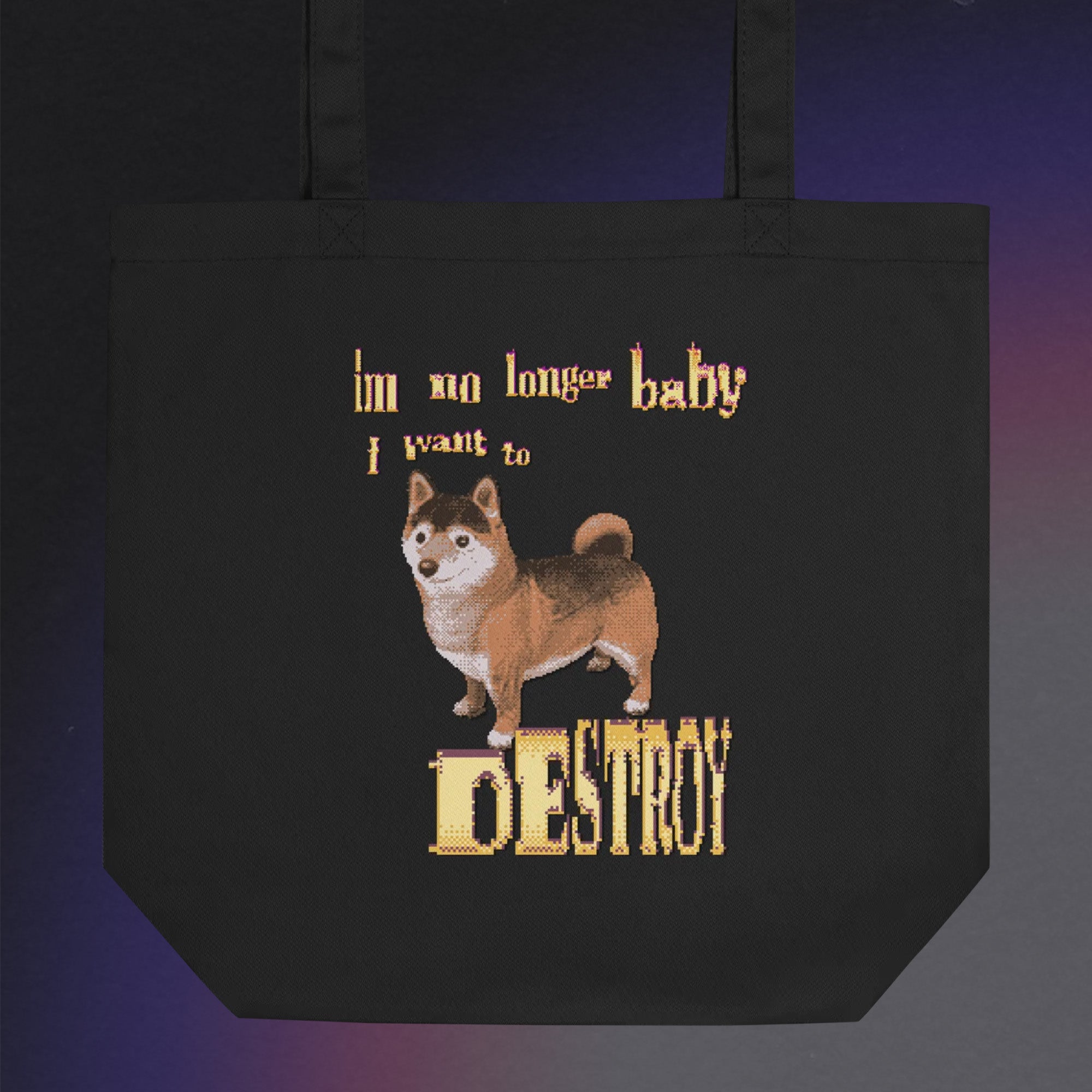 im no longer baby tote