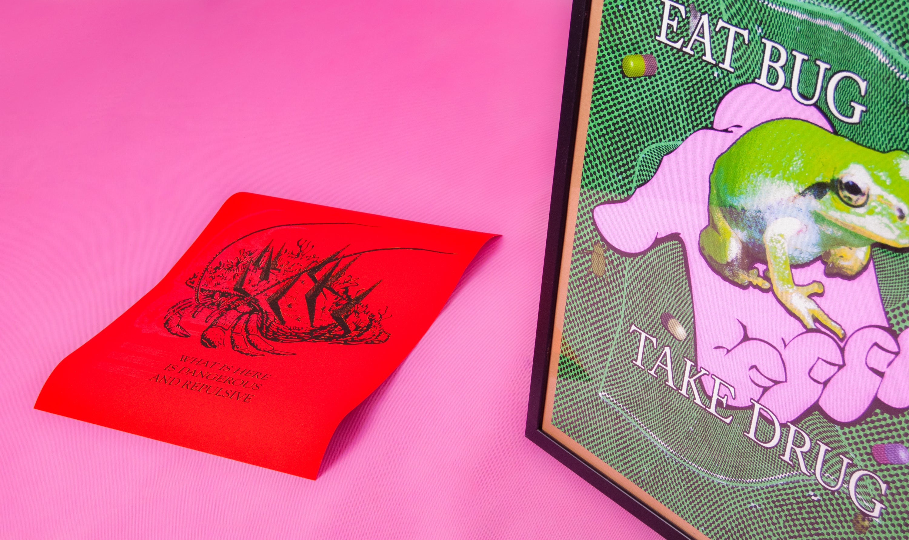 A print with a design.