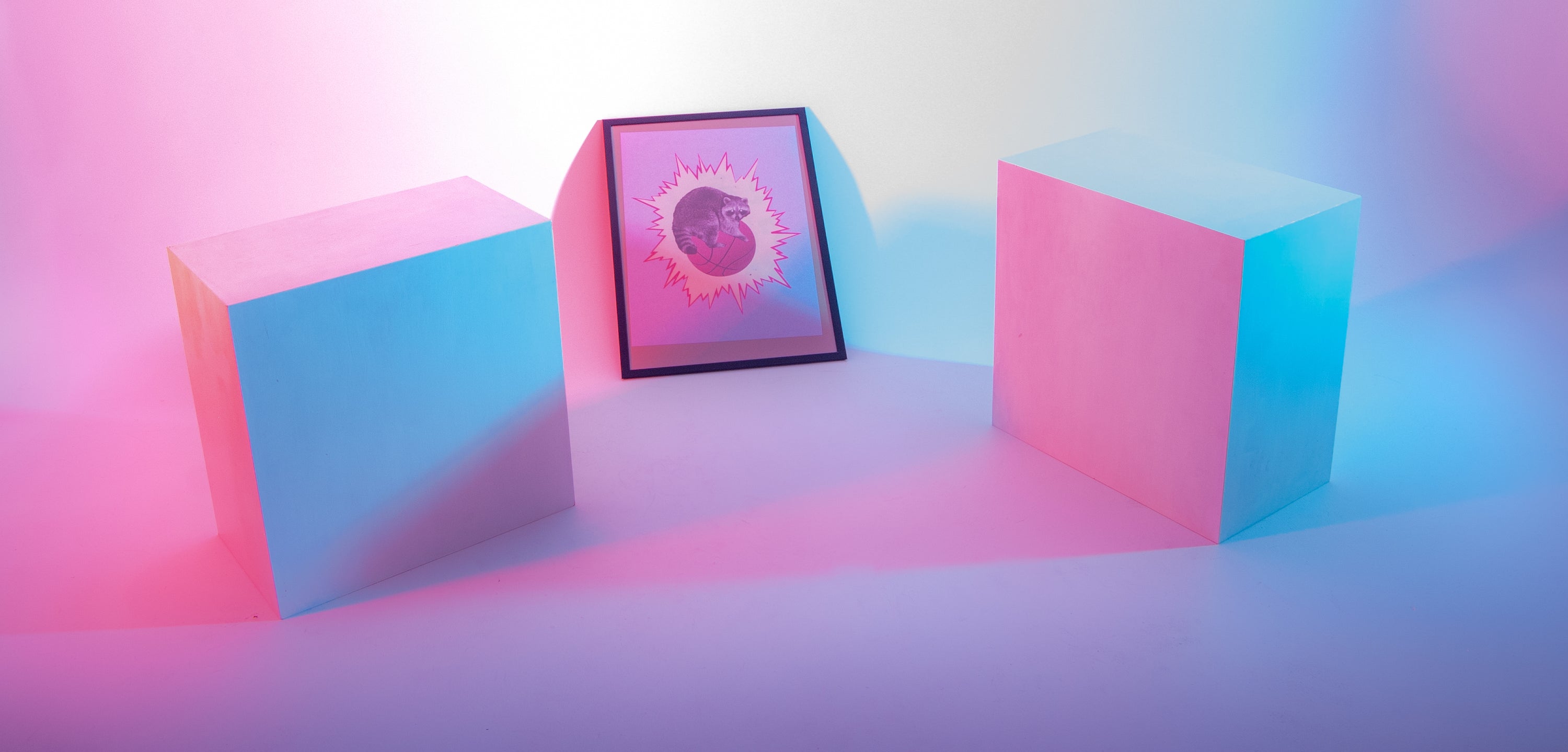 A print with a design.