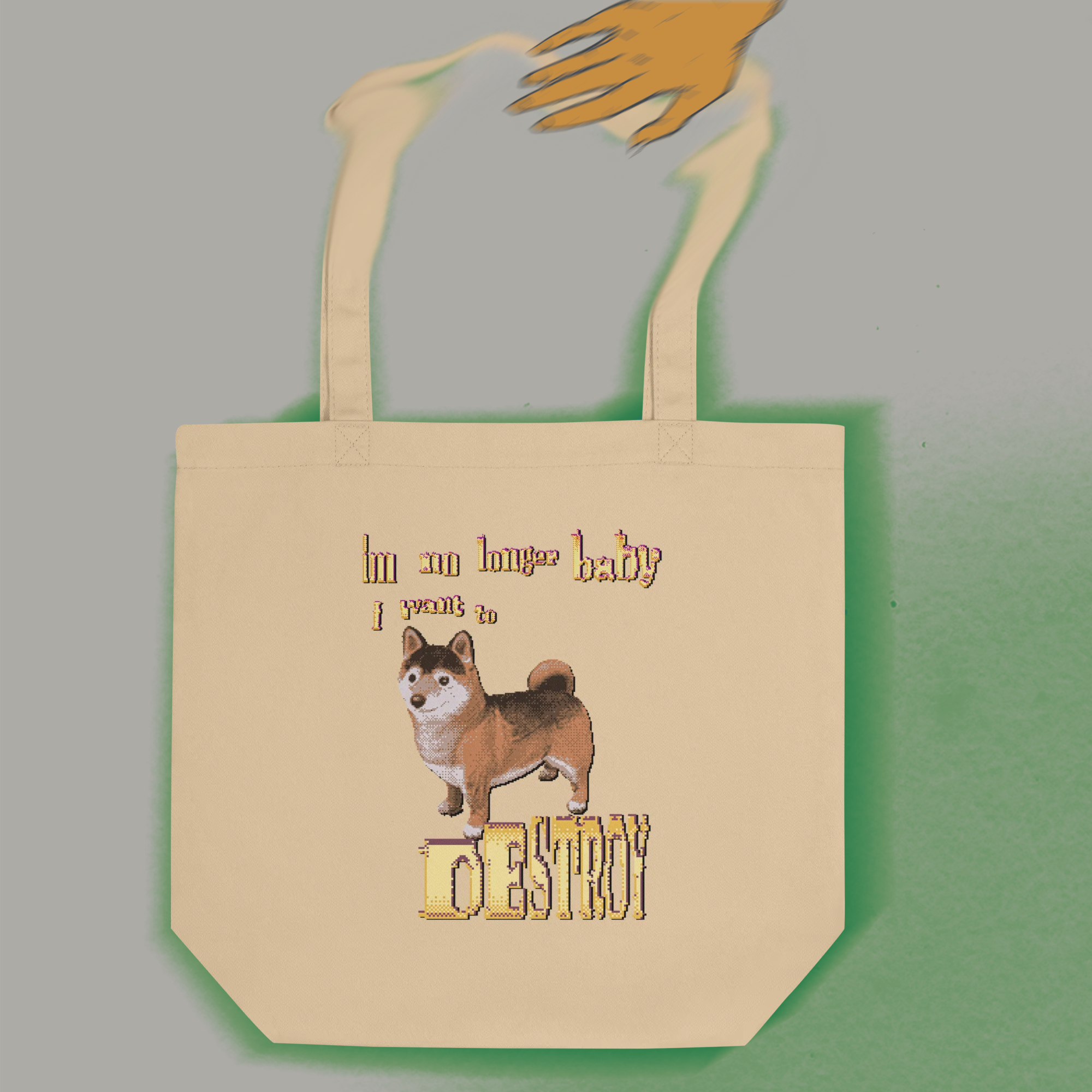 im no longer baby tote