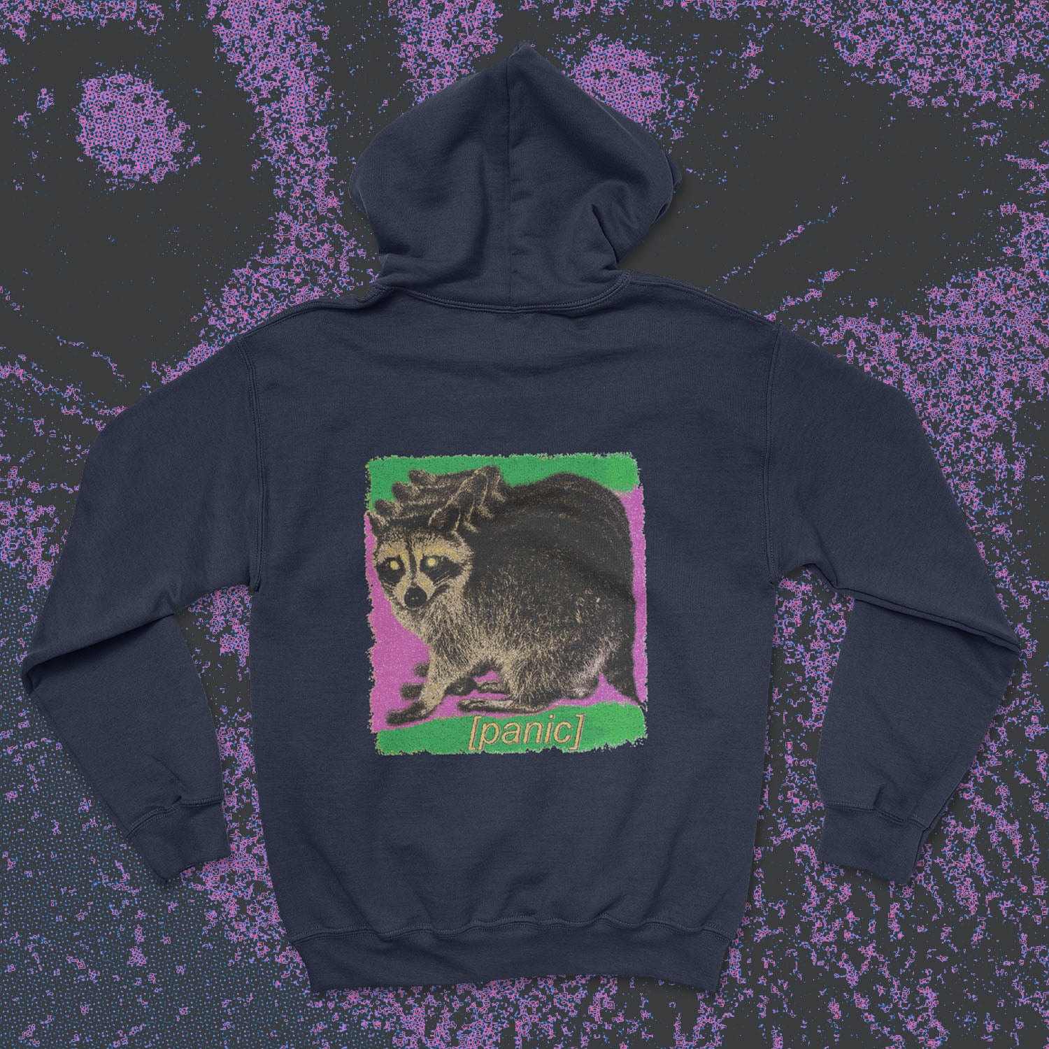 A hoodie with a design.