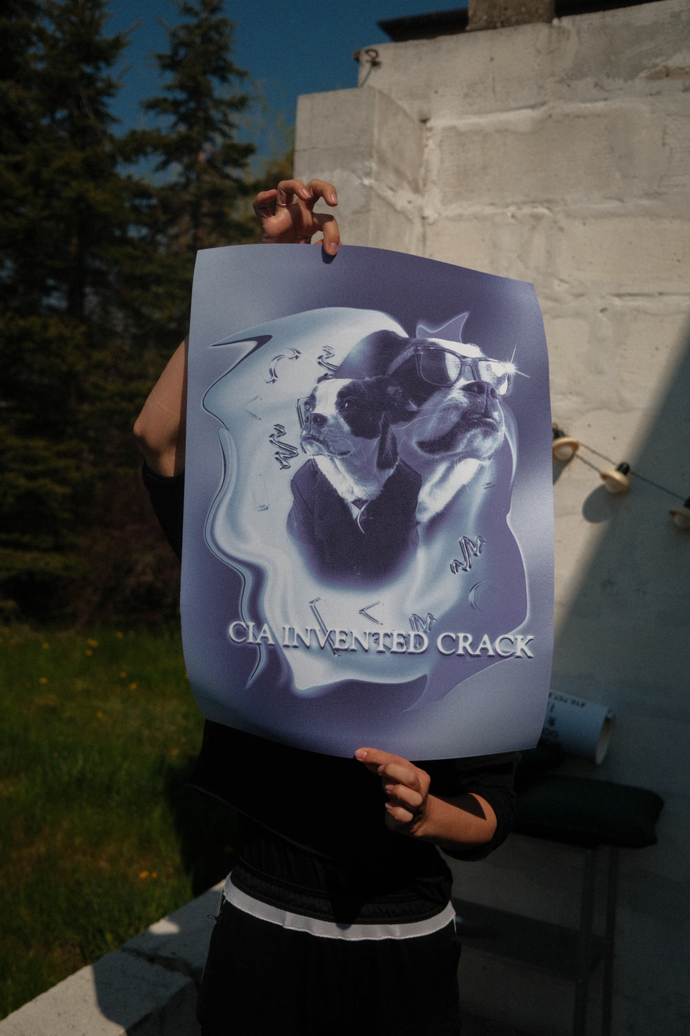 A print with a design.