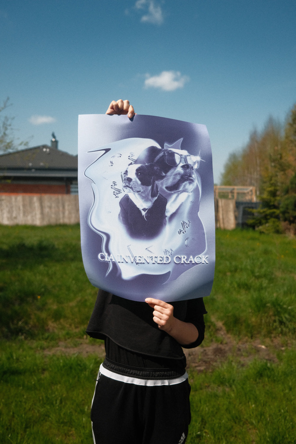 A print with a design.