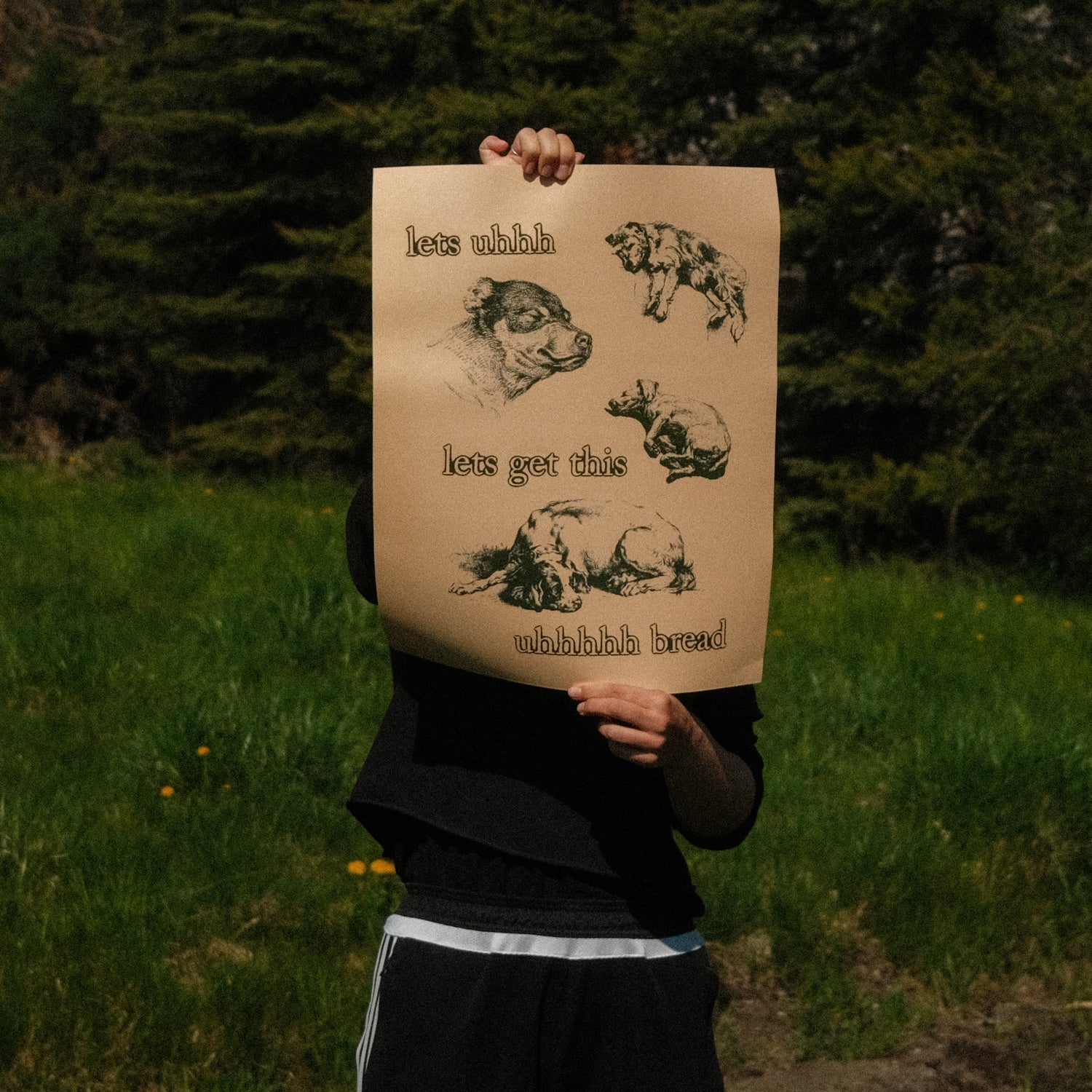 A print with a design.