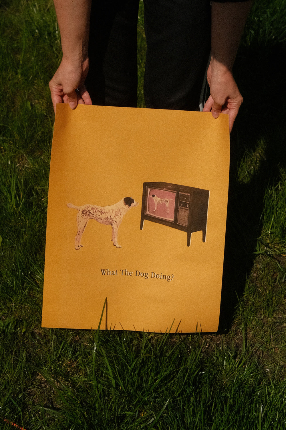 A print with a design.