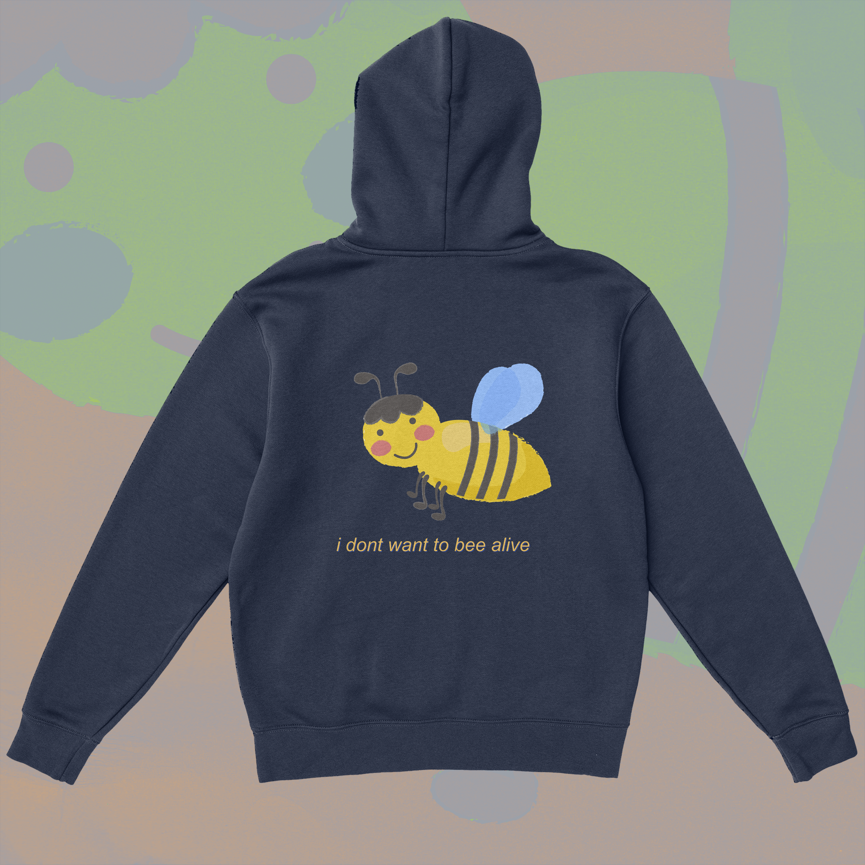A hoodie with a design.