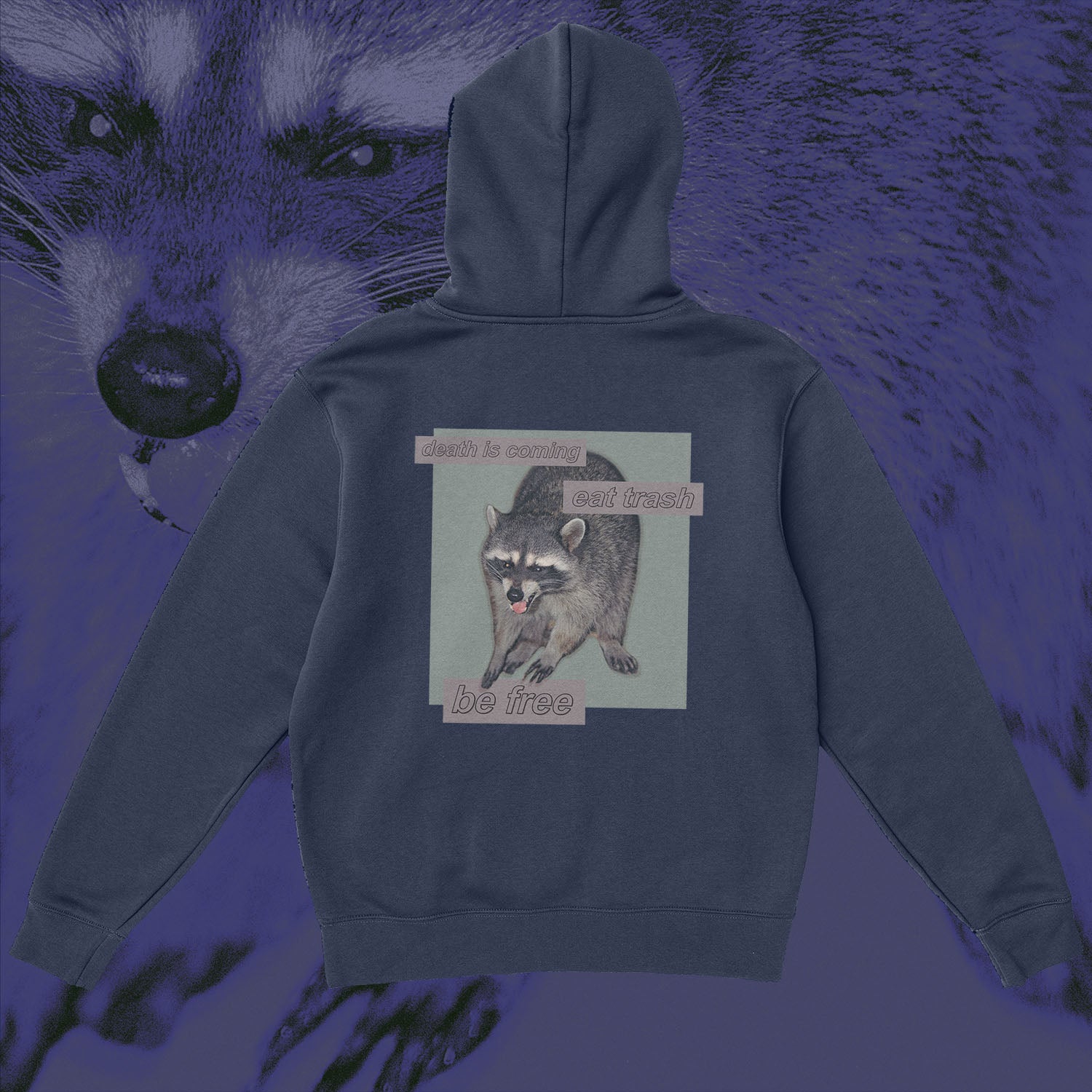 A hoodie with a design.