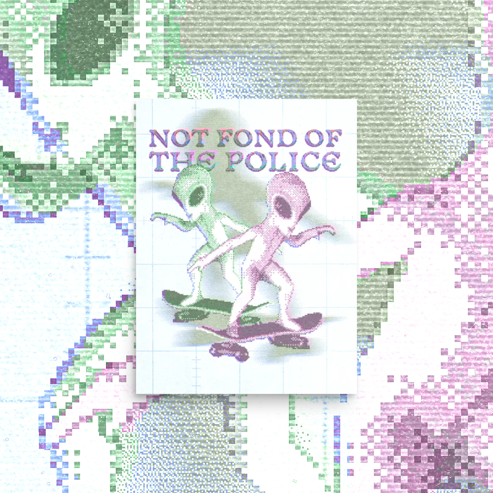 A print with a design.