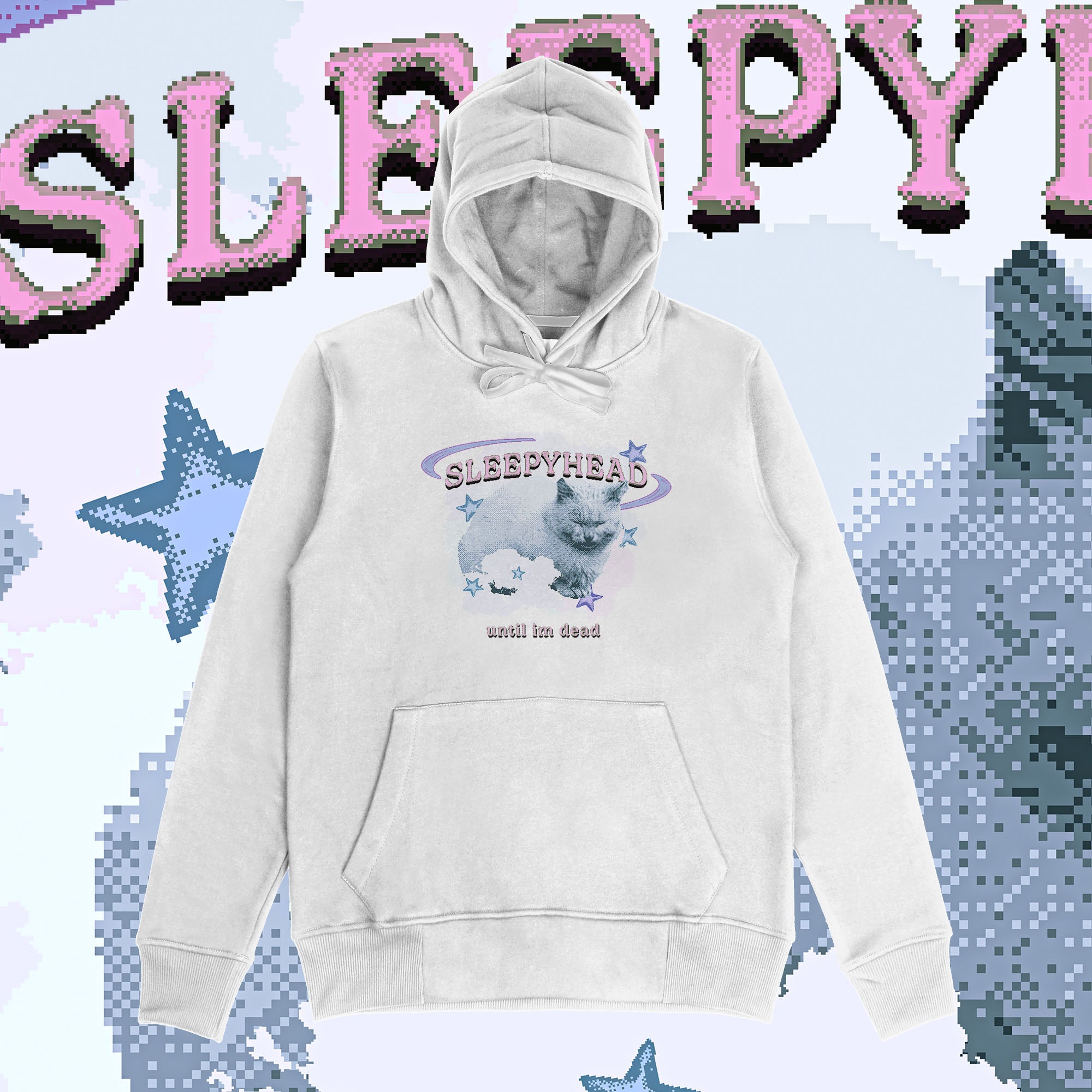 A hoodie with a design.