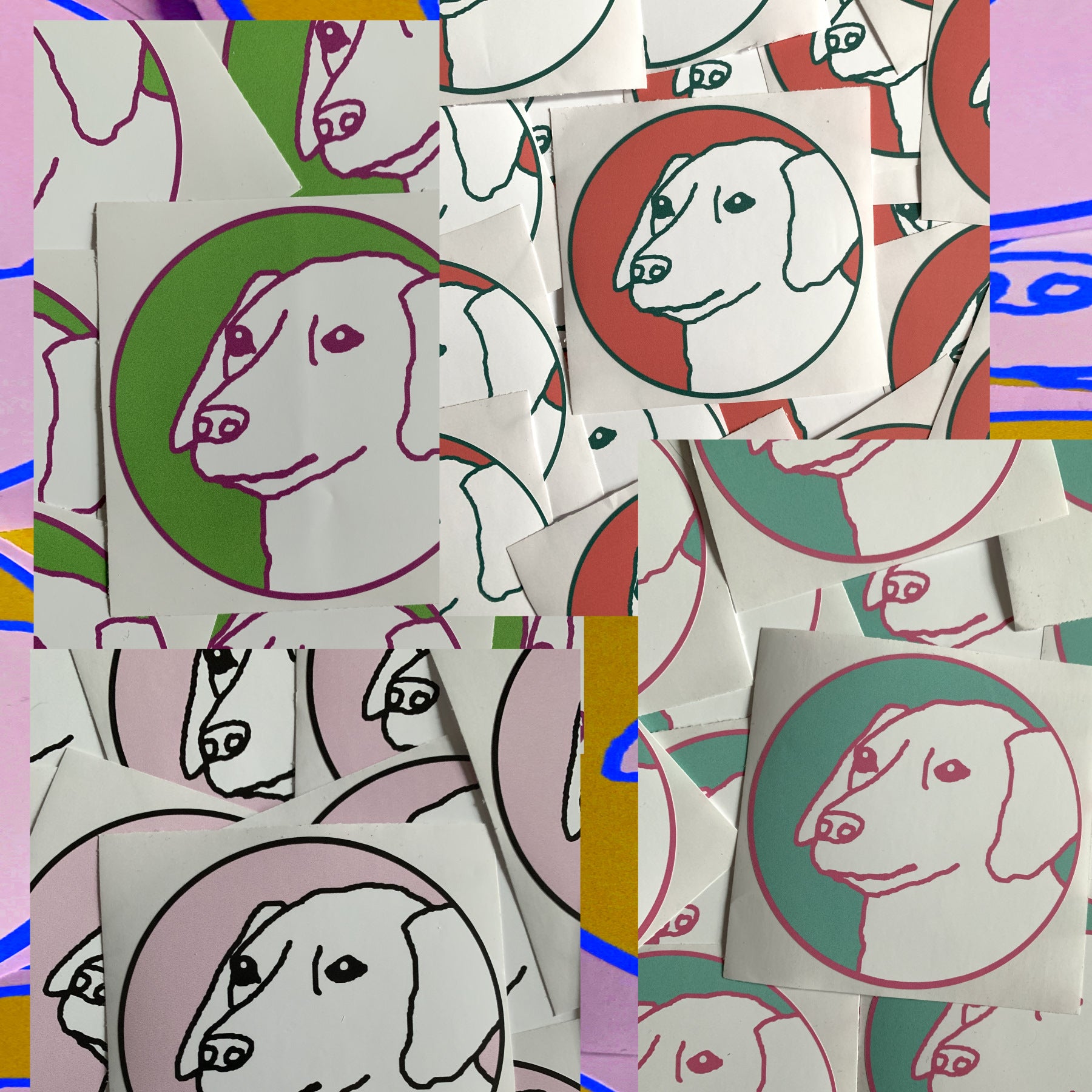 pack of 4 pboy stickers – dogecore