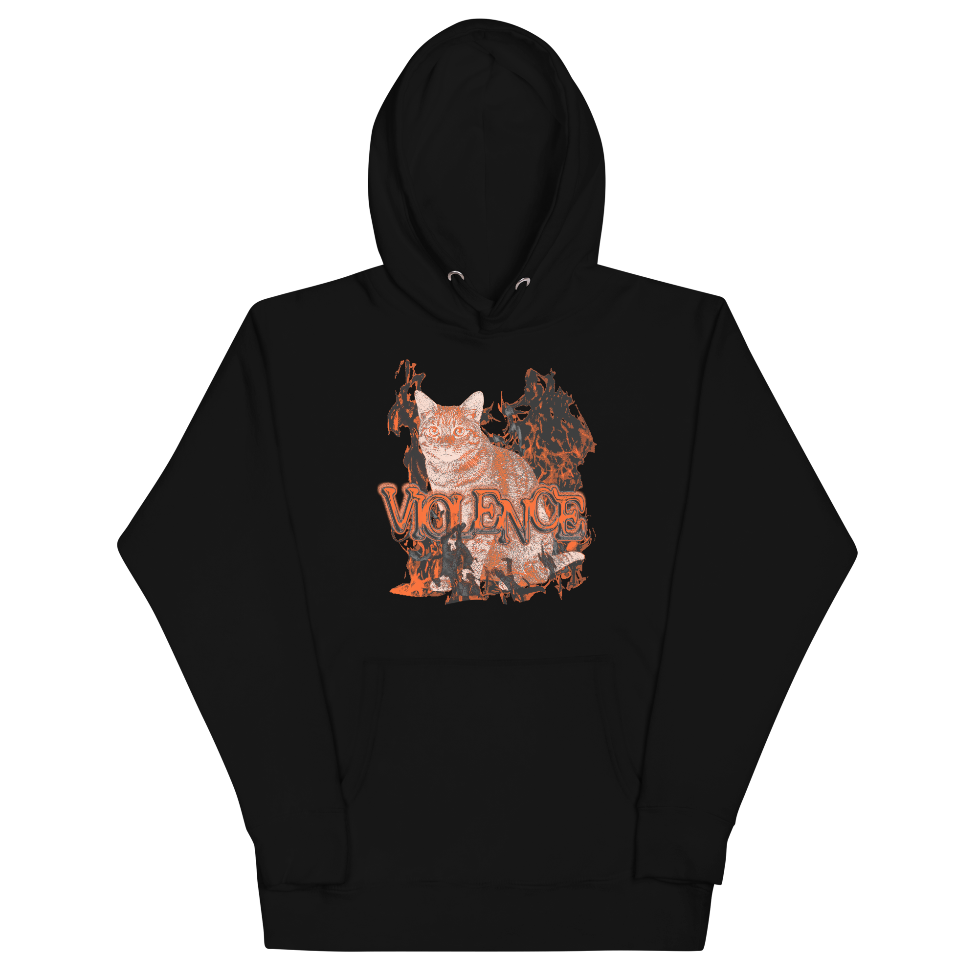 Violence (front print hoodie)